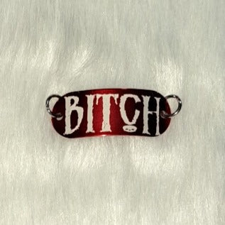 Red Badass, Goth, Bitch, Lacing Tags