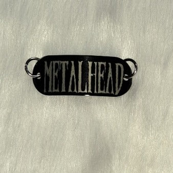 Black METALHEAD, blegh, bleghssed, Lacing Tags