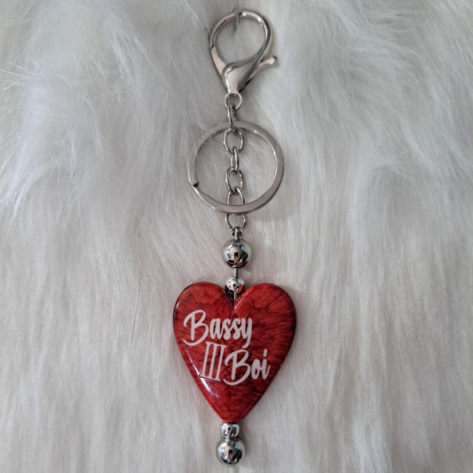 Bassy Boi Heart Clip on Dangle