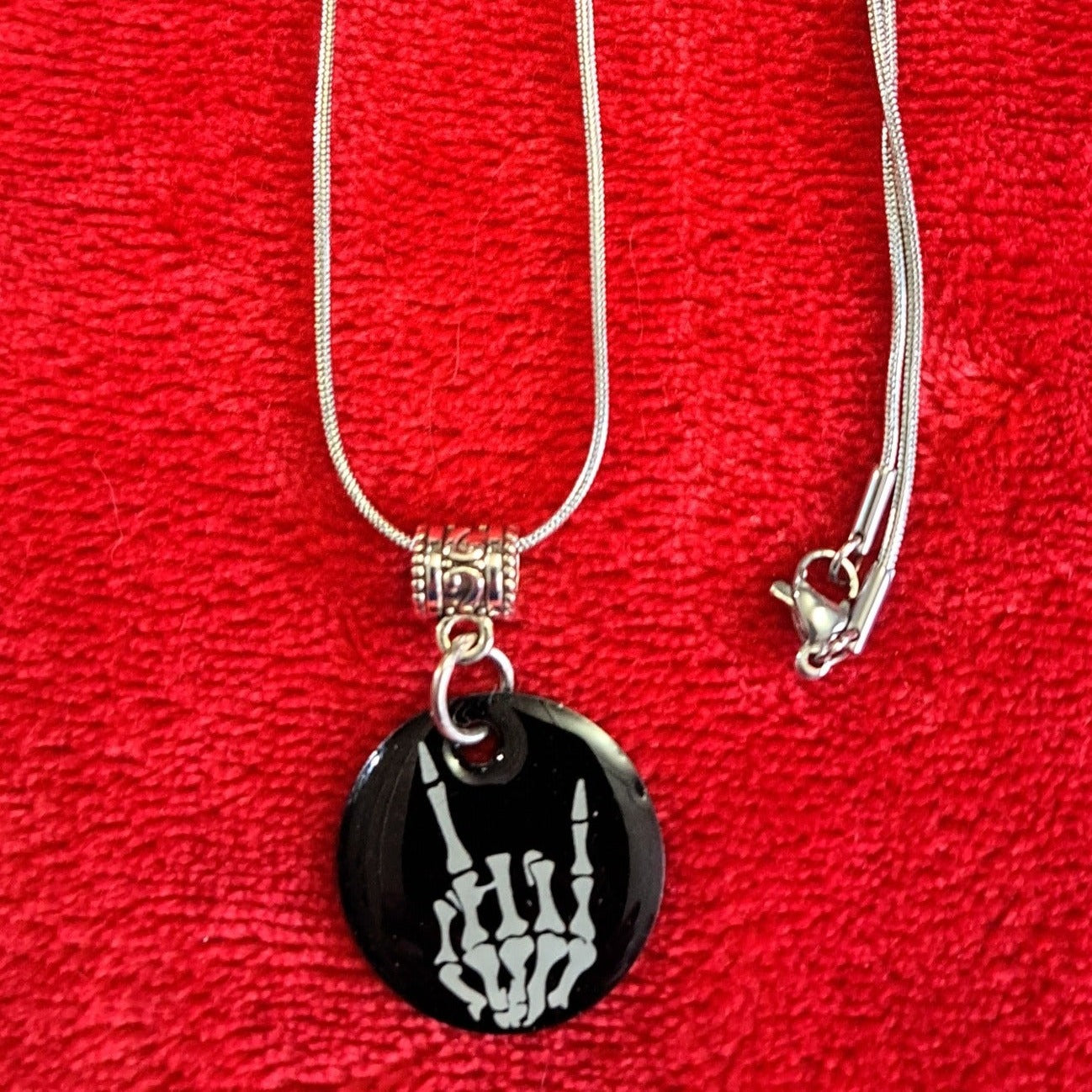 Metal Hand Necklace