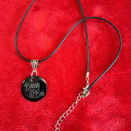 Black Bassy Boi Necklace