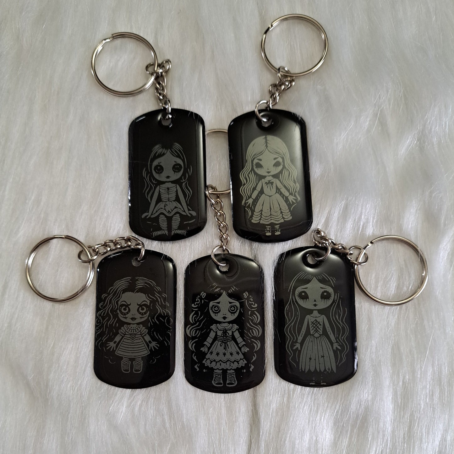 Creepy Doll Keychains