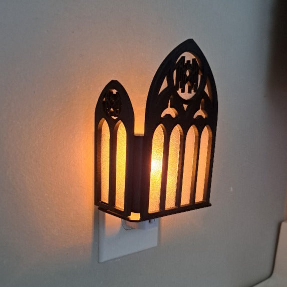 Gothic Cathedral Window Night Light