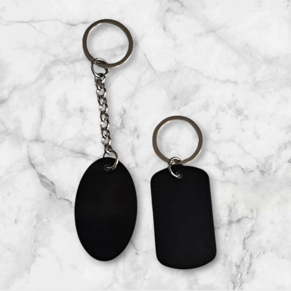 Custom Laser Engraved Metal Keychains