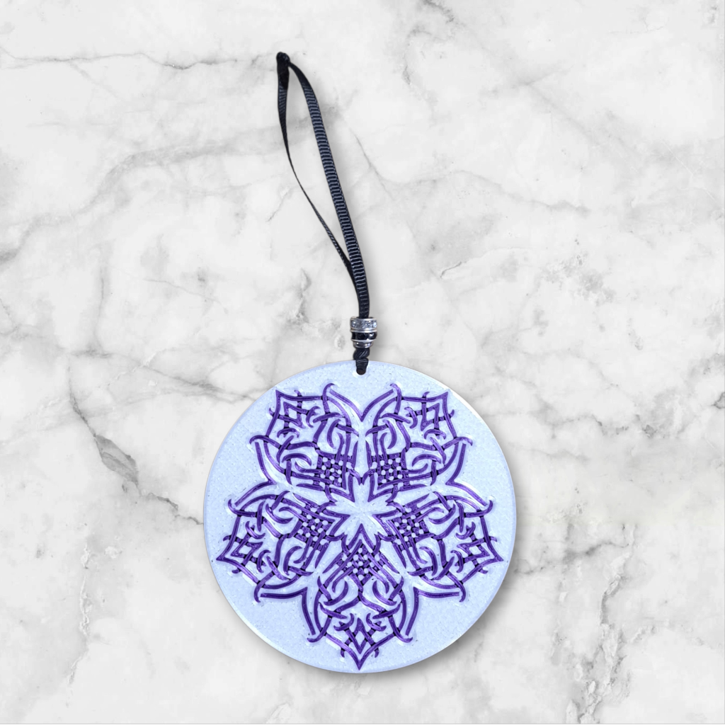 Purple Celtic knot Flower design